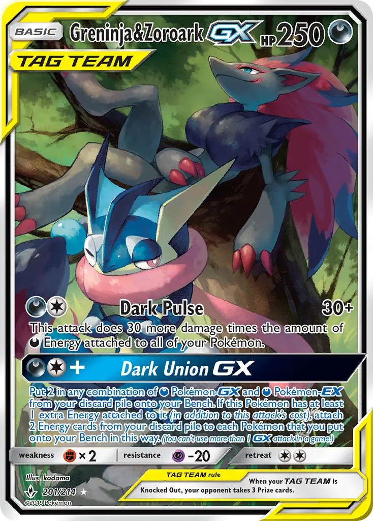 Greninja & Zoroark GX - 201