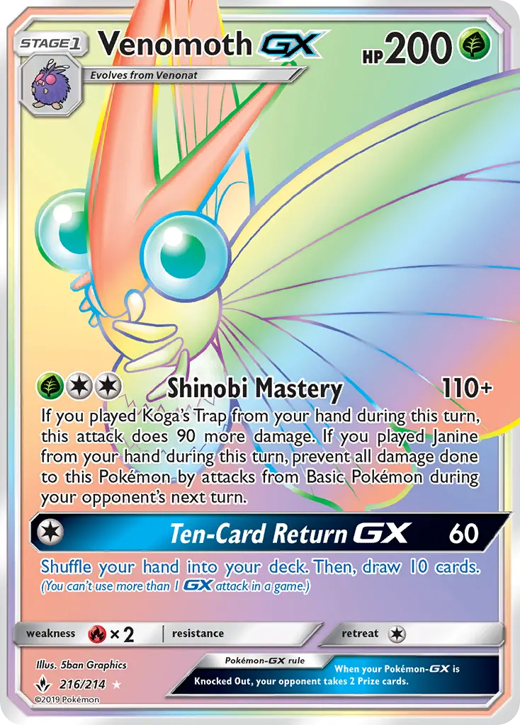 Venomoth GX - 216