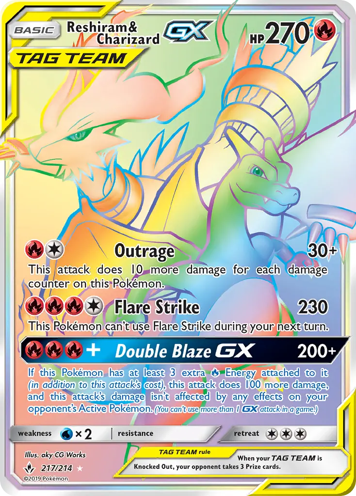 Reshiram & Charizard GX - 217