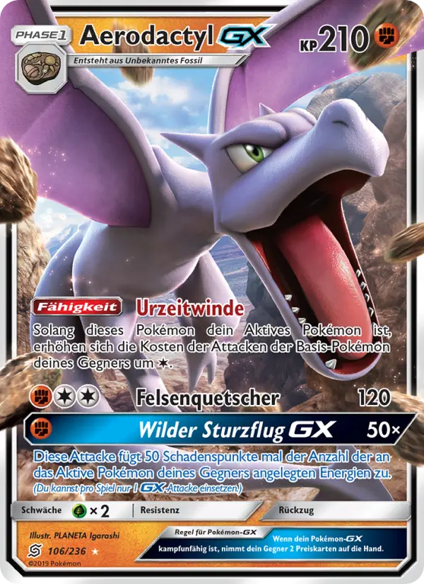 Aerodactyl GX - 106