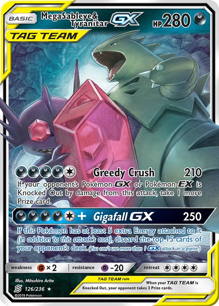 Mega Sableye & Tyranitar GX - 126