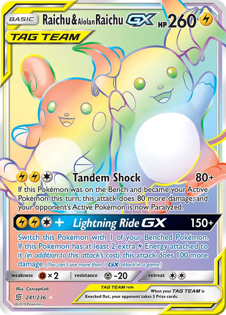 Raichu & Alolan Raichu GX - 241