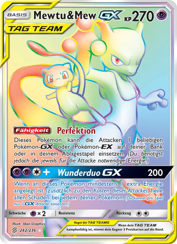 Mewtu & Mew GX - 242
