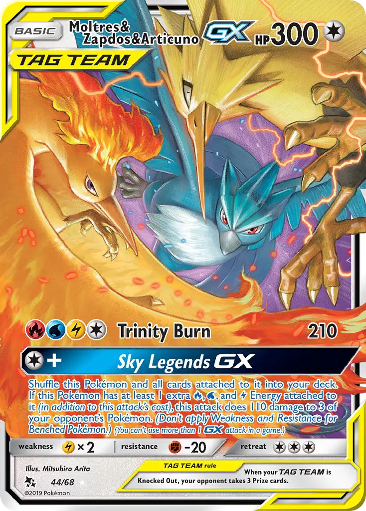Moltres & Zapdos & Articuno GX - 44