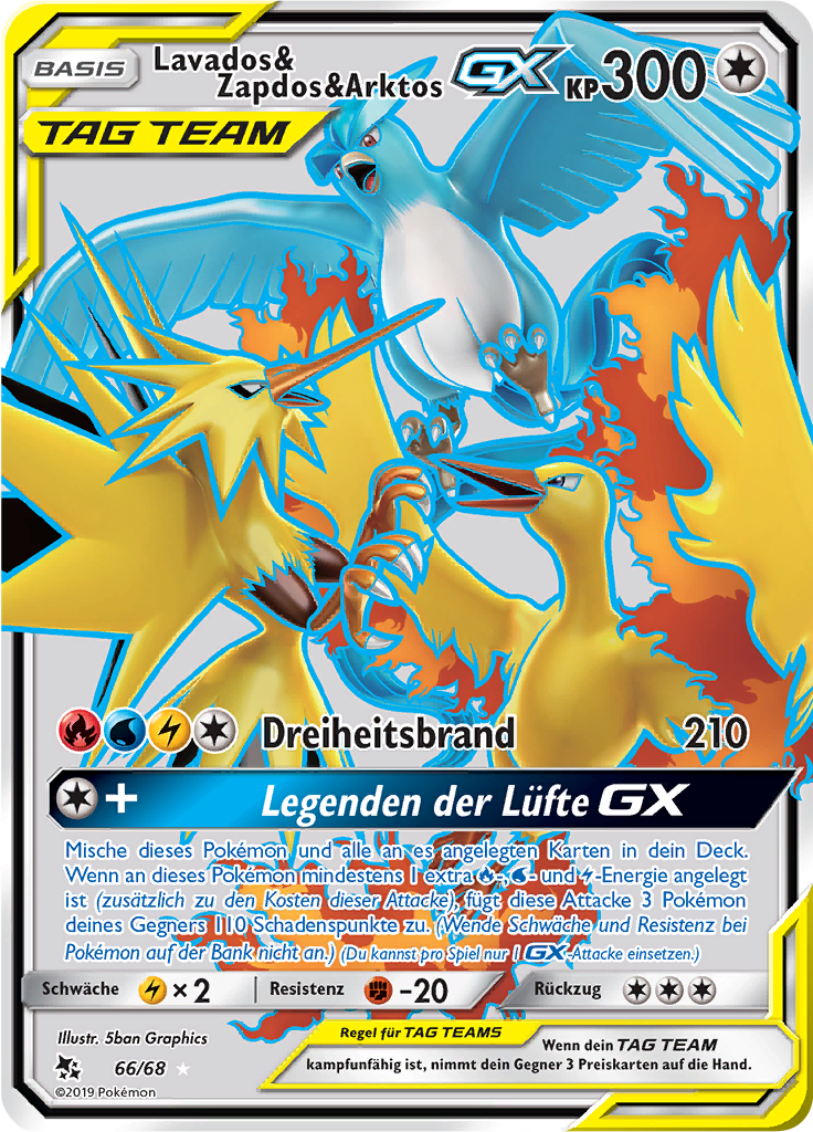 Moltres & Zapdos & Articuno GX - 66