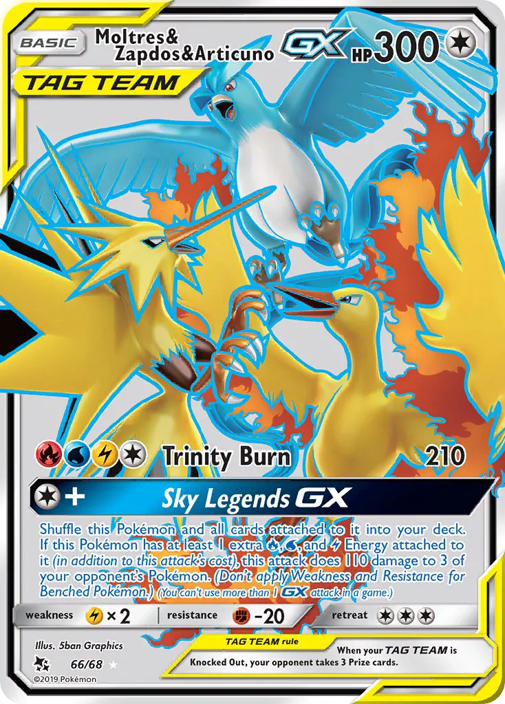 Moltres & Zapdos & Articuno GX - 66