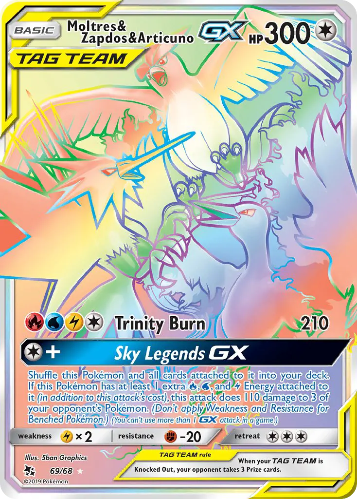 Moltres & Zapdos & Articuno GX - 69