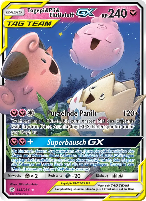 Togepi & Pii & Fluffeluff GX - 143