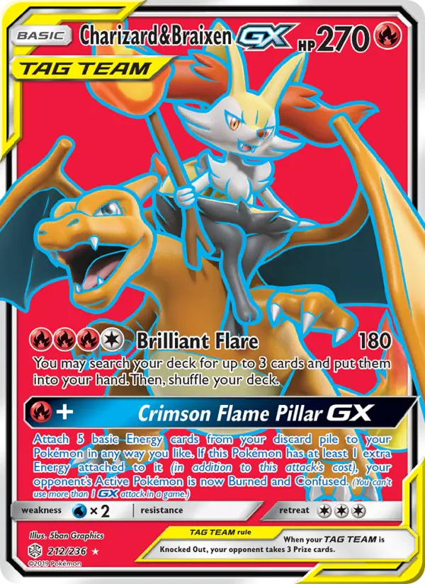 Charizard & Braixen GX - 212