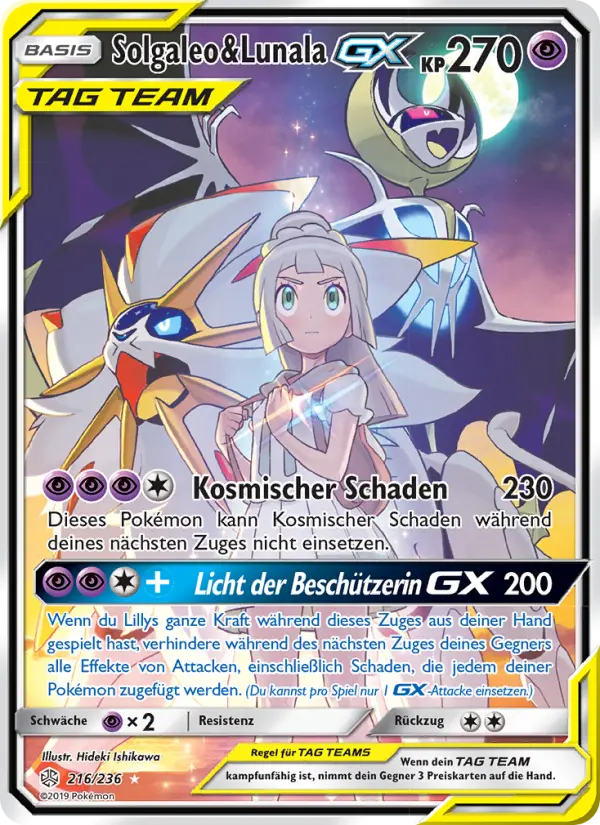 Solgaleo & Lunala GX - 216