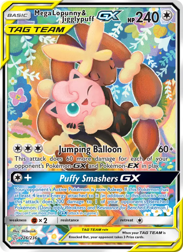 Mega Lopunny & Jigglypuff GX - 226