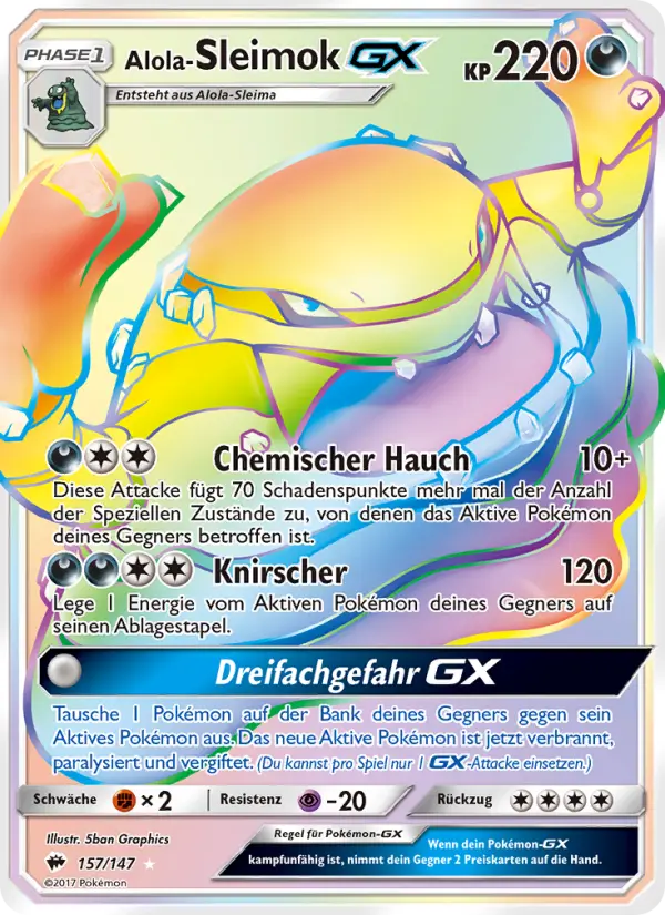 Alola-Sleimok GX - 157
