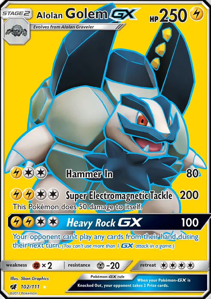 Alolan Golem GX - 102