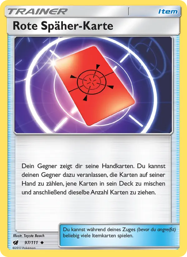 Rote Späher-Karte - 97