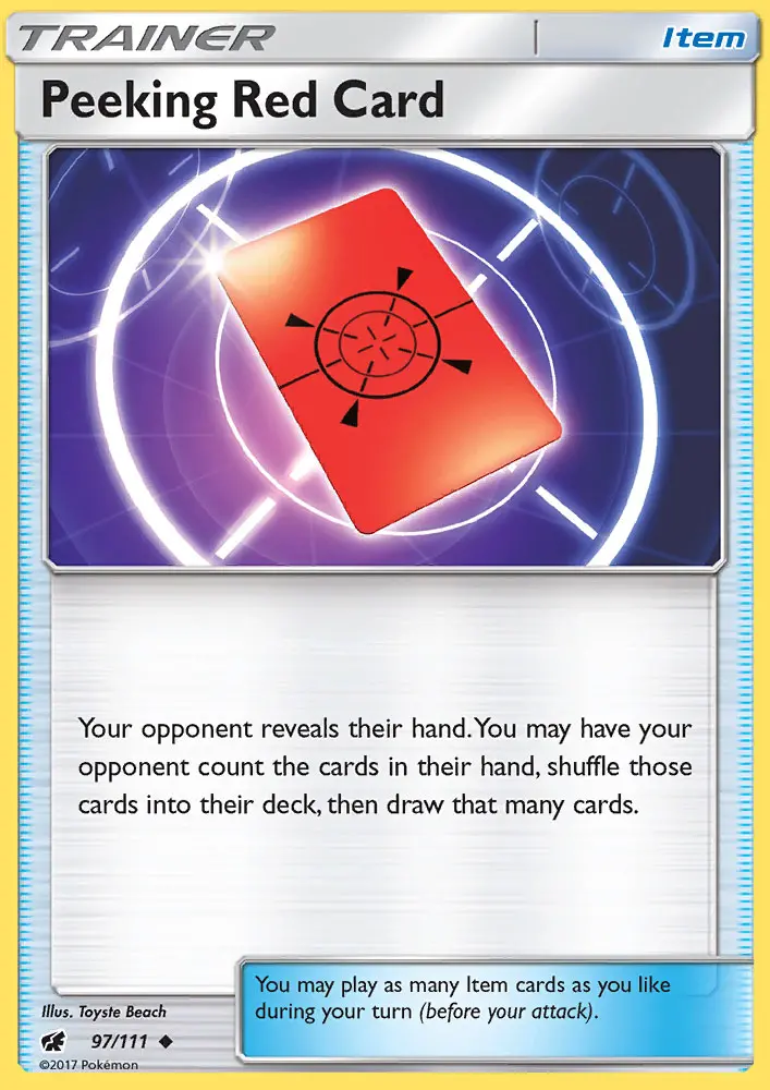 Peeking Red Card - 97