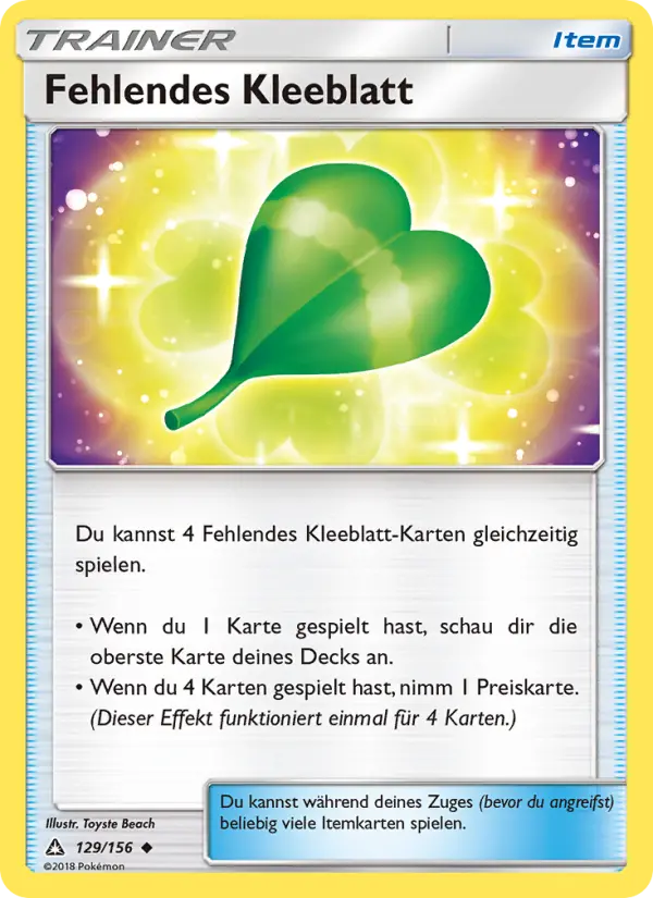 Fehlendes Kleeblatt - 129