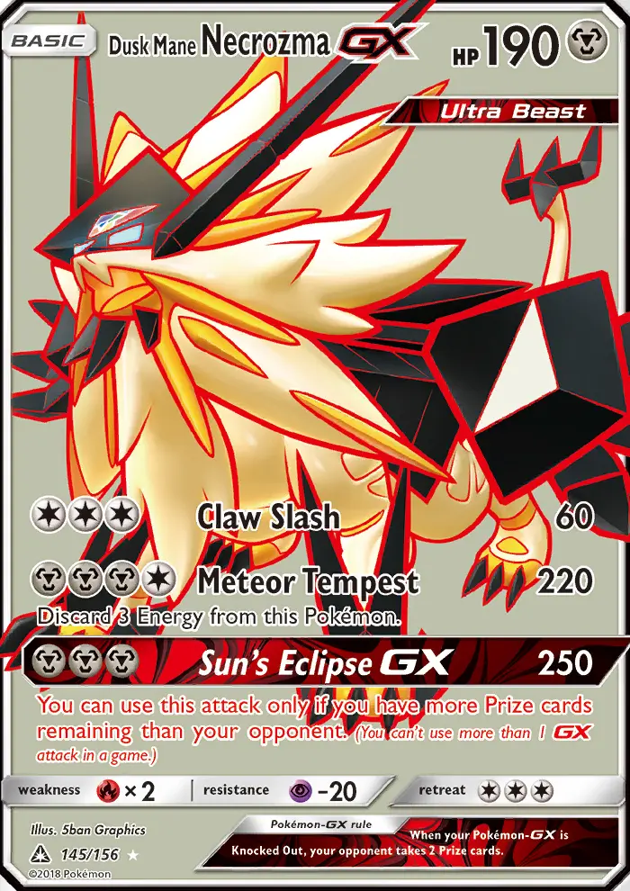 Dusk Mane Necrozma GX - 145