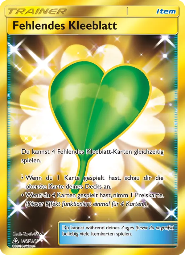 Fehlendes Kleeblatt - 168