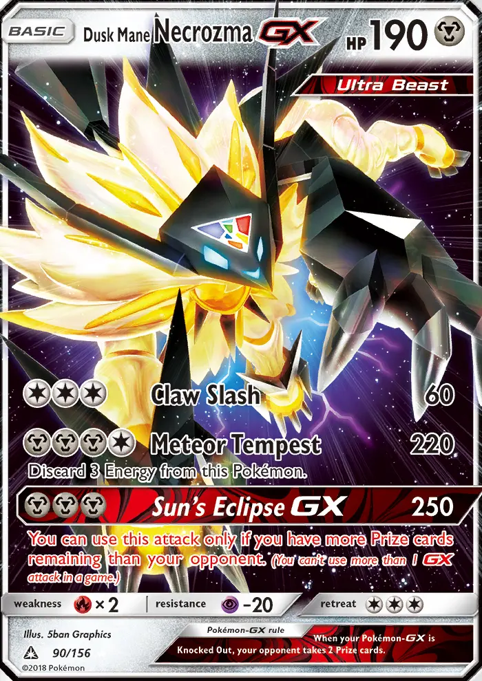Dusk Mane Necrozma GX - 90