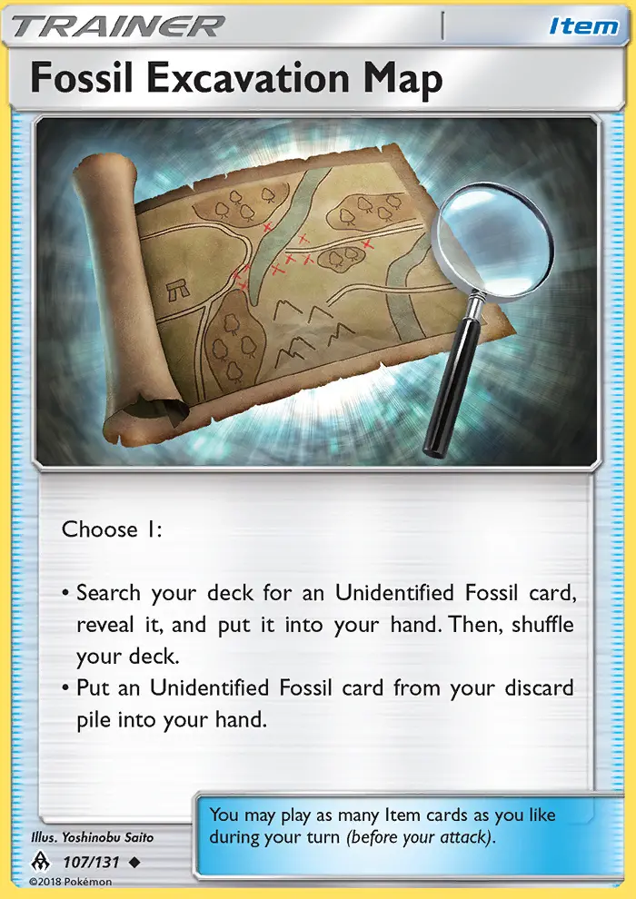 Fossil Excavation Map - 107
