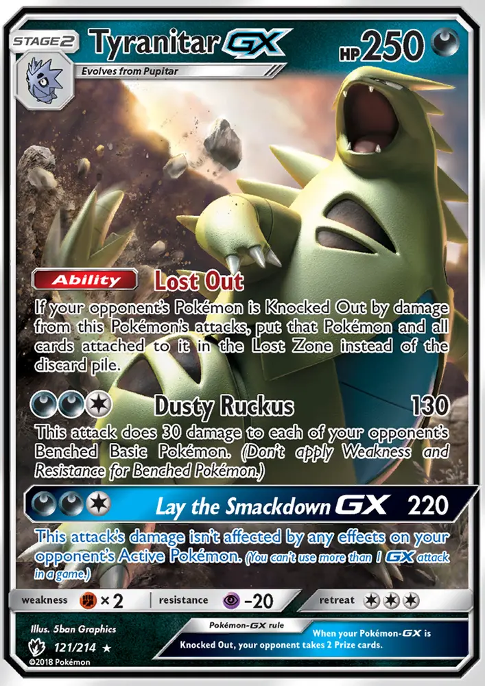 Tyranitar GX - 121
