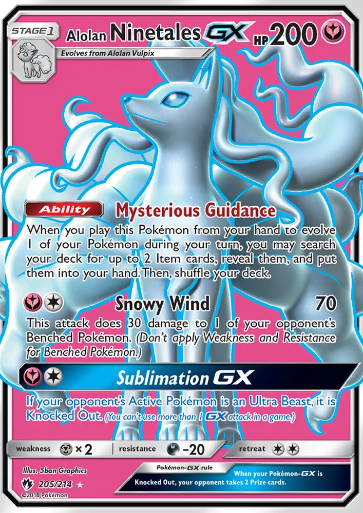 Alolan Ninetales GX - 205