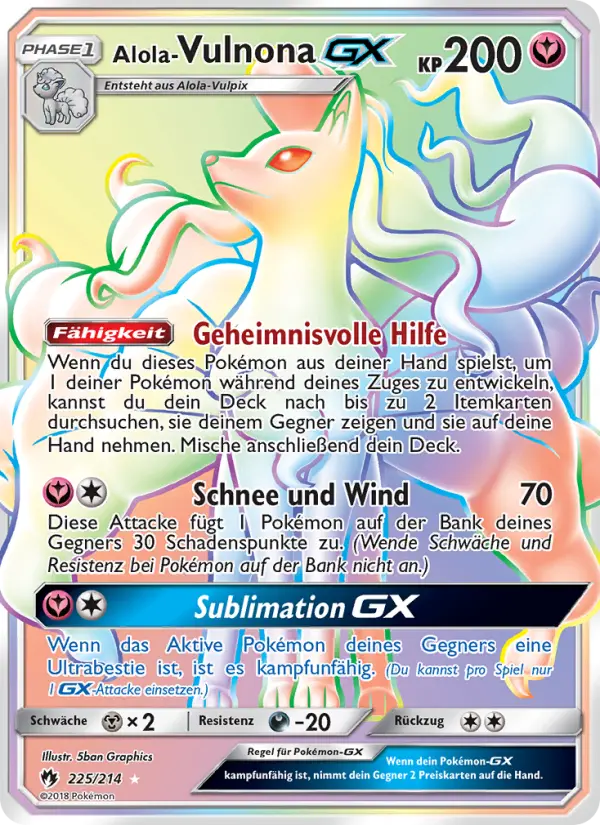Alola Vulnona GX - 225