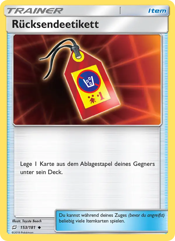 Rücksendeetikett - 153