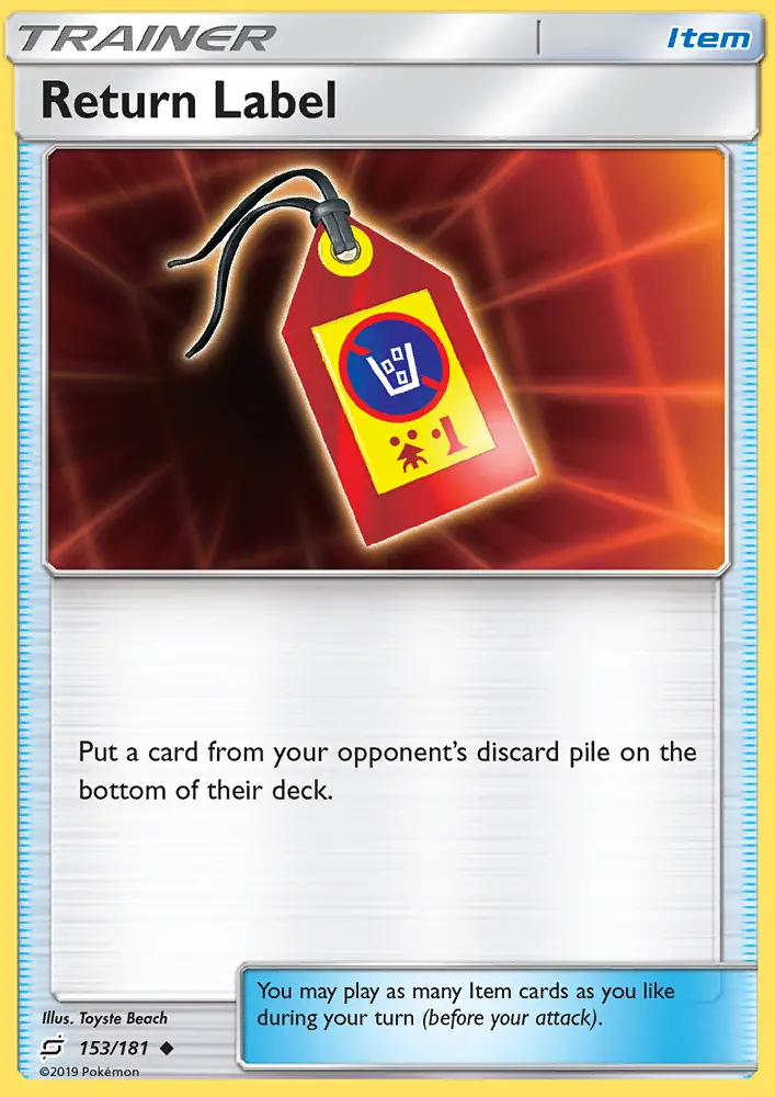 Return Label - 153