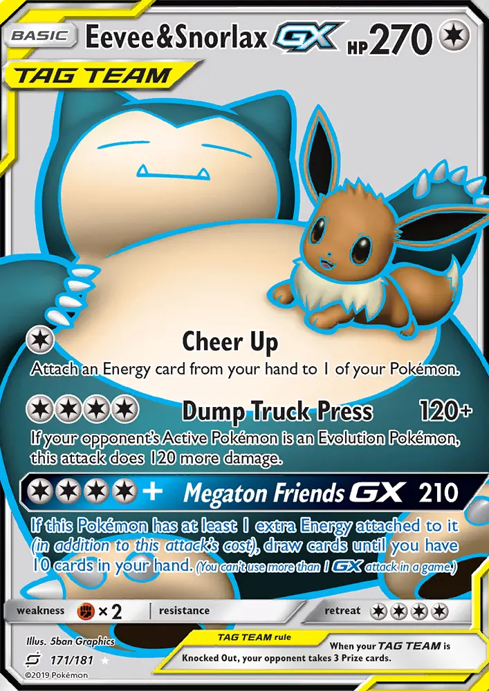 Eevee & Snorlax GX - 171