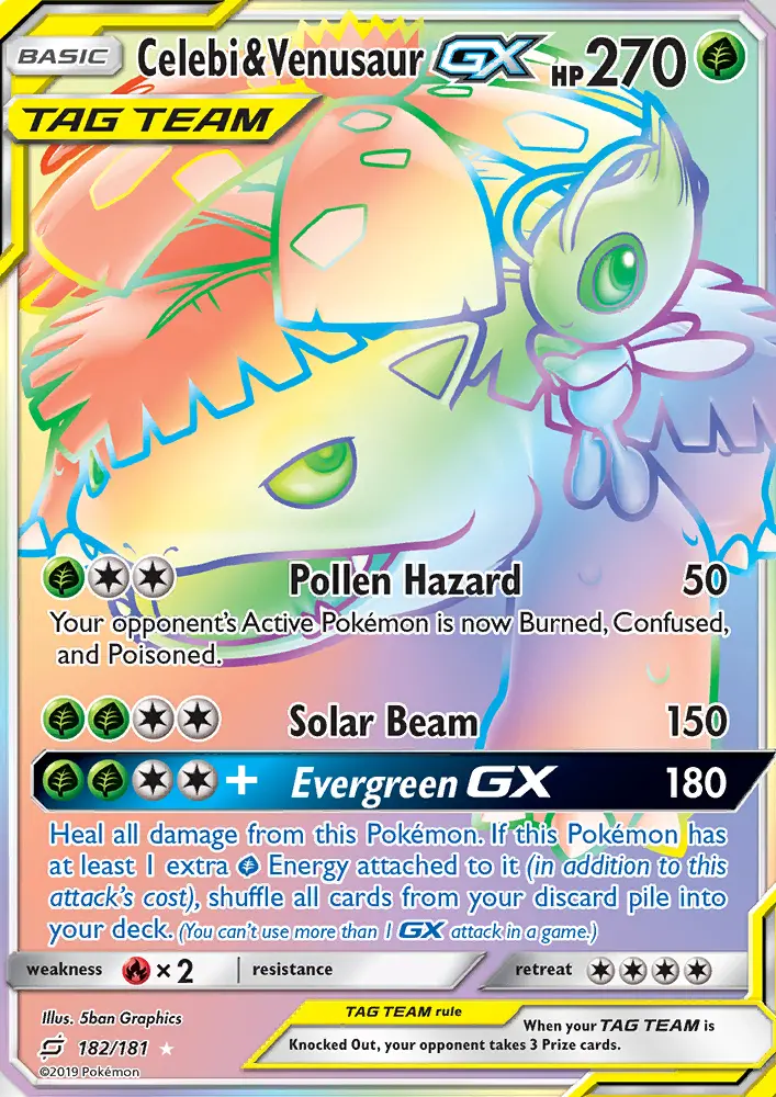 Celebi & Venusaur GX - 182