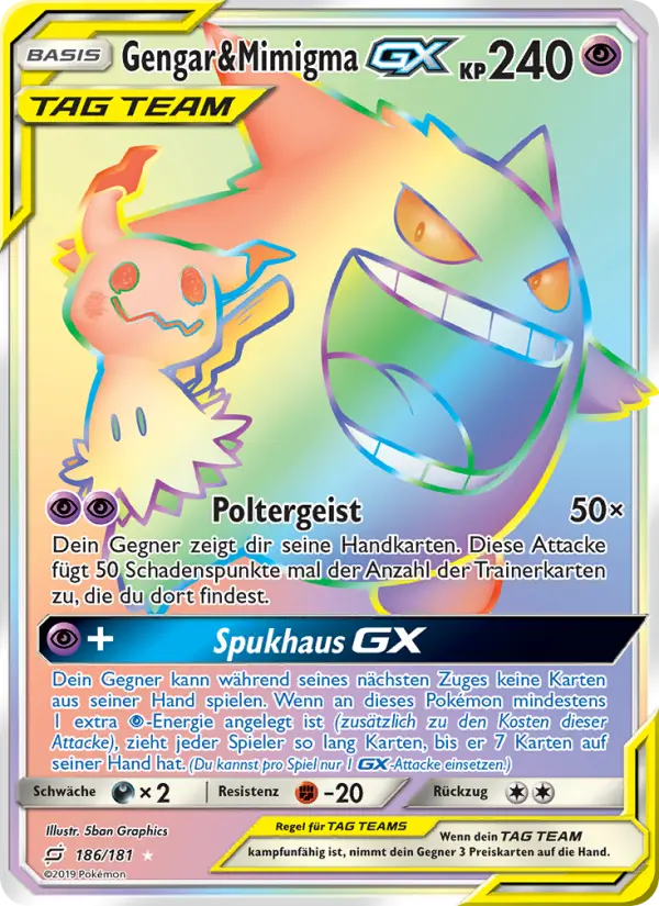 Gengar & Mimigma GX - 186
