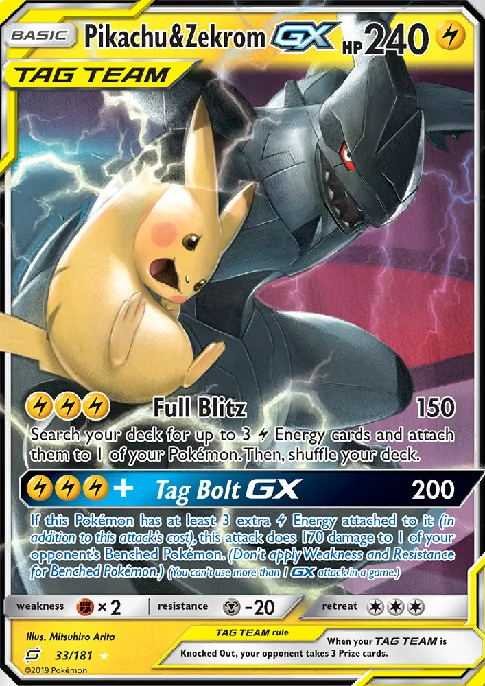 Pikachu & Zekrom GX - 33