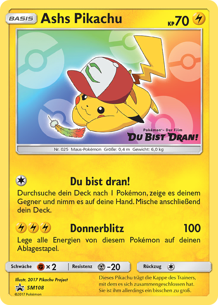 Ash's Pikachu - SM108