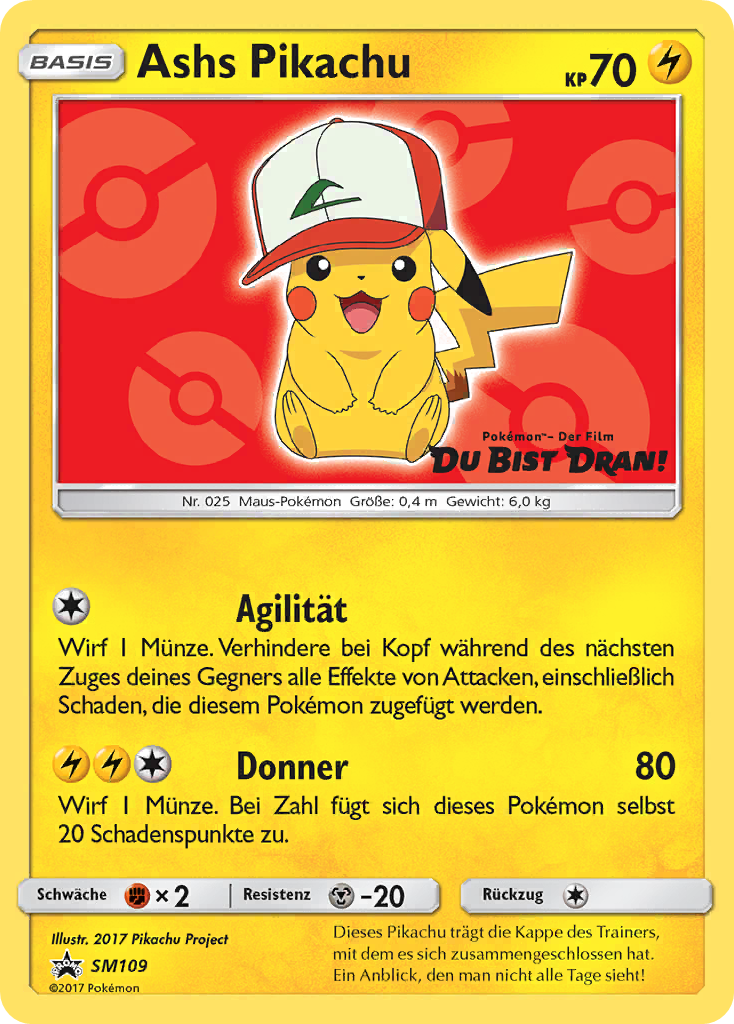 Ash's Pikachu - SM109