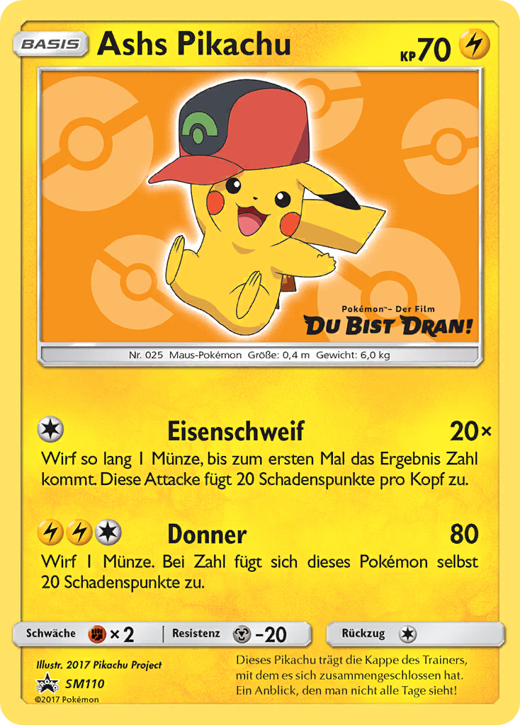 Ash's Pikachu - SM110