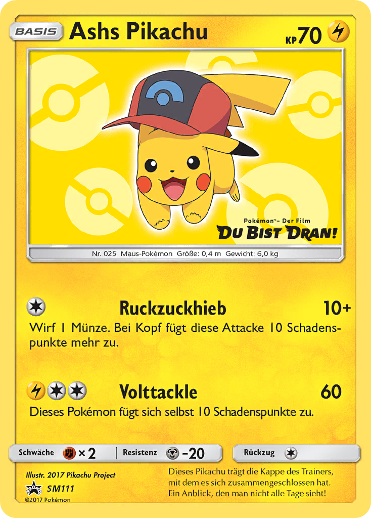 Ash's Pikachu - SM111