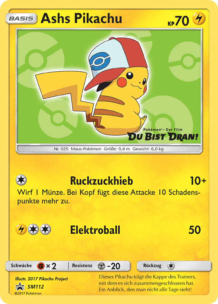 Ash's Pikachu - SM112