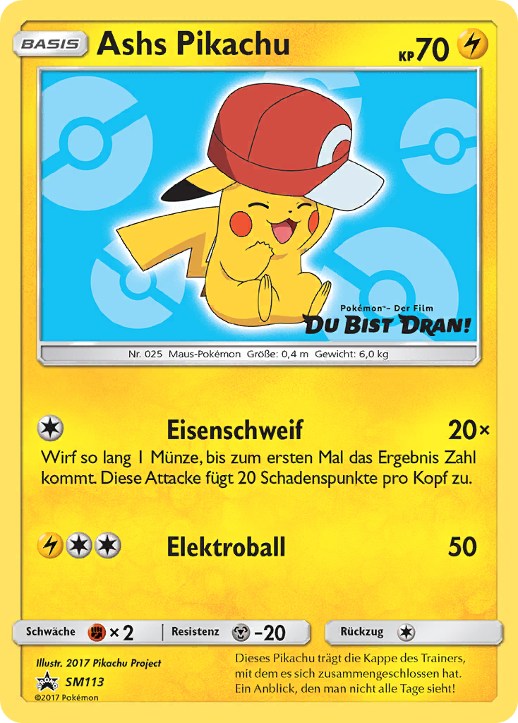 Ash's Pikachu - SM113