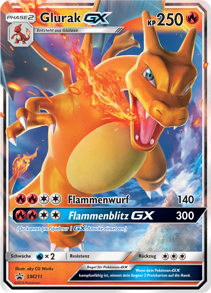 Glurak GX - SM195