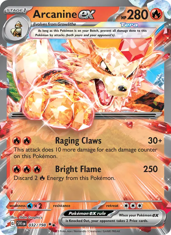 Arcanine ex - 032