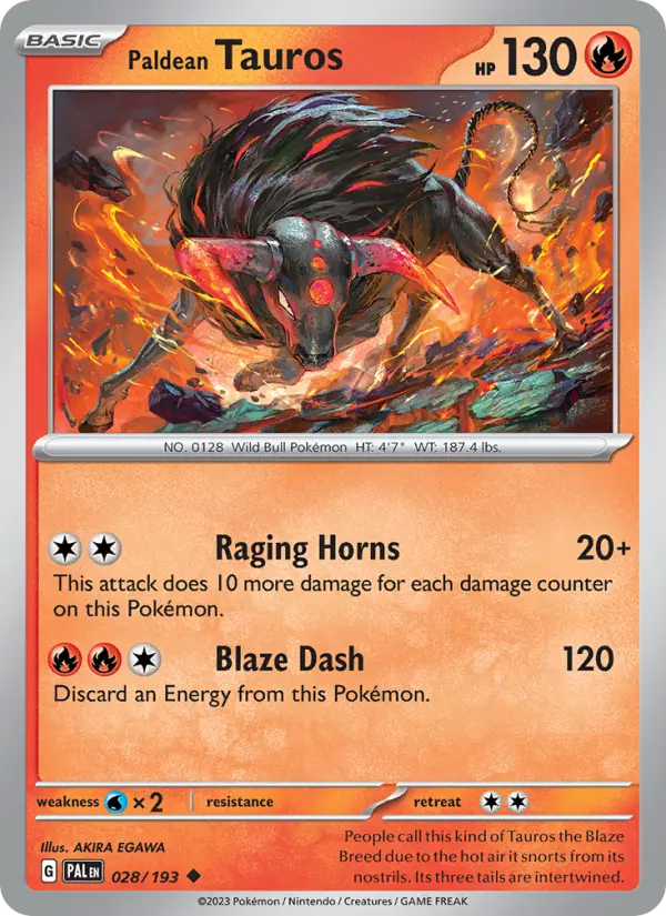 Paldean Tauros - 028