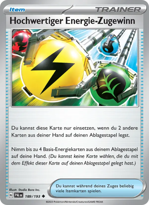 Hochwertiger Energie-Zugewinn - 189