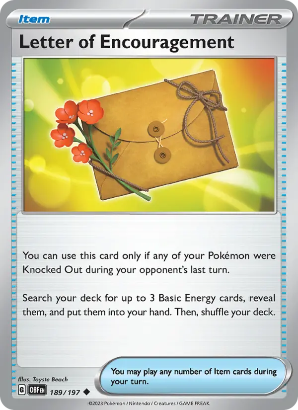Letter of Encouragement - 189