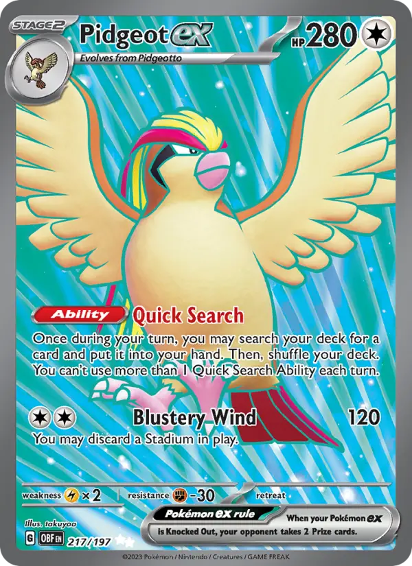 Pidgeot ex - 217