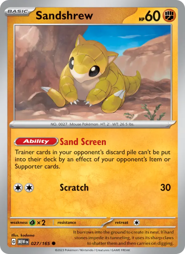 Sandshrew - 027