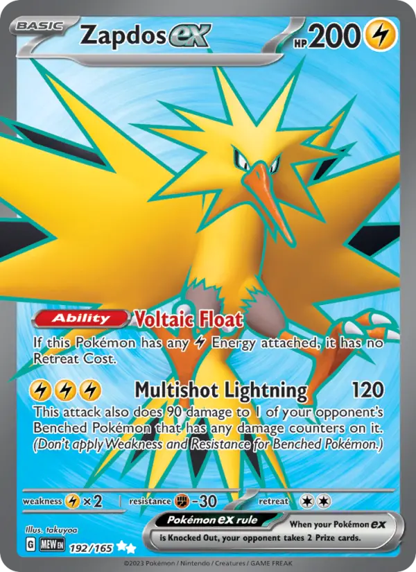 Zapdos ex - 192