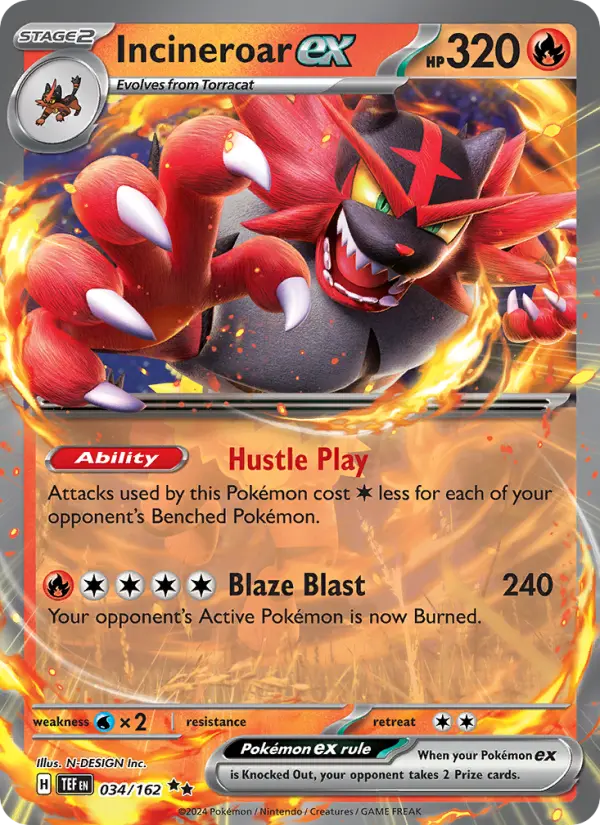 Incineroar ex - 034