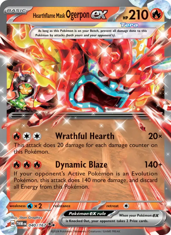 Hearthflame Mask Ogerpon ex - 040