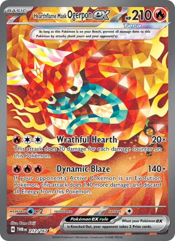 Hearthflame Mask Ogerpon ex - 212
